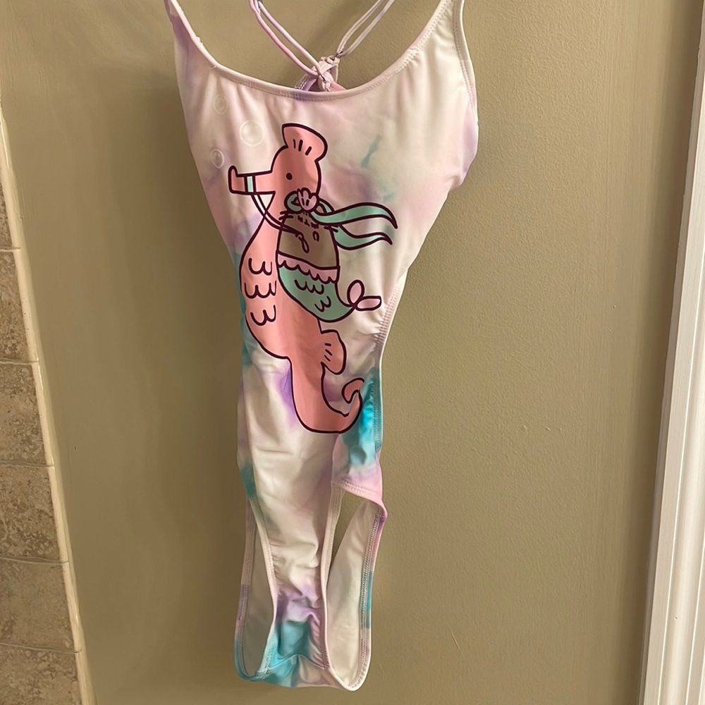 Mermaid Pusheen Cat Monokini Swimsuit! NWT (Small)